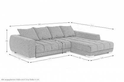 Artemis von AZ Iwaniccy - Ecksofa rechts grau