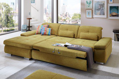 Atlantis-S von Planpolster - Ecksofa lime