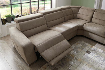 Rumba von Planpolster - Eckgarnitur sand