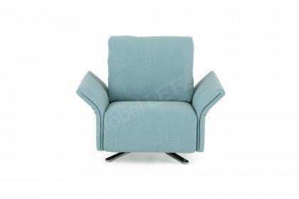Modena-LE18 von Erpo Polstermöbel - Einzelsessel aqua