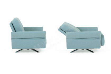 Modena-LE18 von Erpo Polstermöbel - Einzelsessel aqua