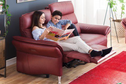 3613 von Carina - Ledergarnitur red