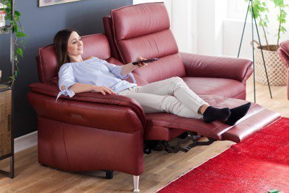 3613 von Carina - Ledergarnitur red