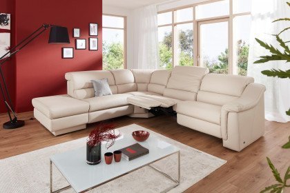 1301 von Himolla - Ledersofa Ausführung links latte