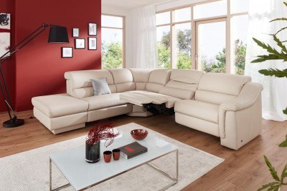 1301 von Himolla - Ledersofa Ausführung links latte