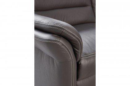 PN-EM16033 von Polinova - Ledergarnitur grau