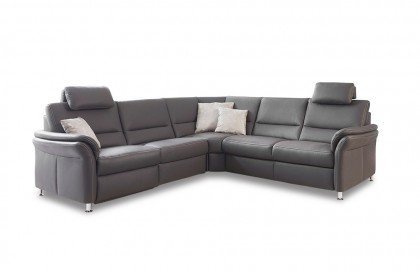 PN-EM16033 von Polinova - Ledergarnitur grau