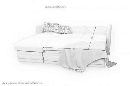 Luna-LE13 von PM Oelsa - Eckgarnitur Ausführung links natur