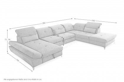 Sloan aus der Kollektion Letz - Wohnlandschaft dark-grey