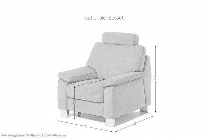 ZE-EM18058 von Zehdenick - Polsterecke Ausführung rechts silver