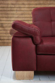 Stacy von Planpolster - Eckgarnitur Ausführung rechts bordeaux