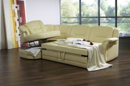 Vienna von PM Oelsa - Ledergarnitur Ausführung links cashmere