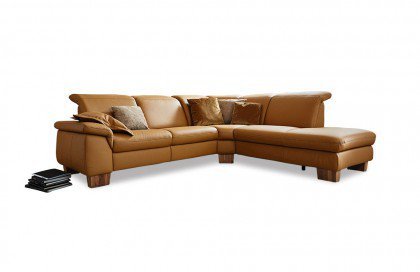 Messina von Polsteria - Ledergarnitur Ausführung rechts dijon