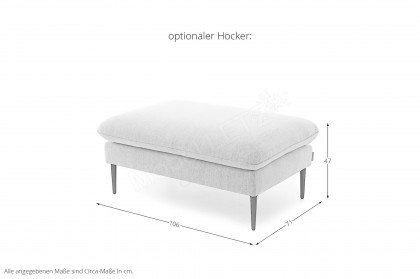 15450 Enjoy & More von Willi Schillig - Ecksofa links grey