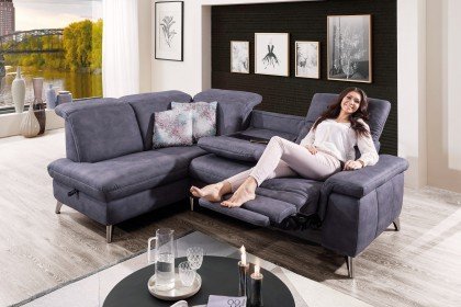 Lava-3.0 von Polsteria - Ecksofa grau links