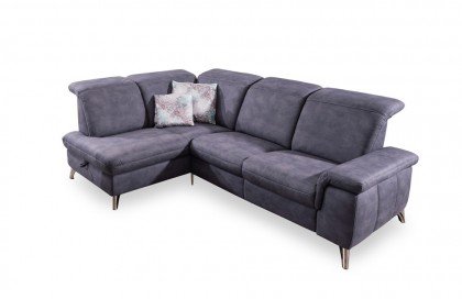 Lava-3.0 von Polsteria - Ecksofa grau links