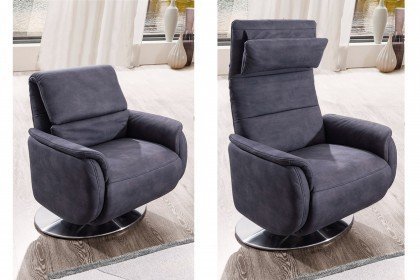 Lava-3.0 von Polsteria - Ecksofa grau links