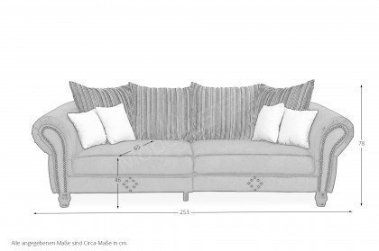 Lennox aus der Kollektion Letz - Chesterfield-Sofa braun-beige