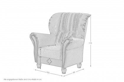 Lennox aus der Kollektion Letz - Chesterfield-Sofa braun-beige