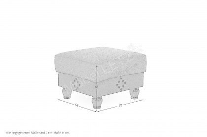 Lennox aus der Kollektion Letz - Chesterfield-Sofa braun-beige