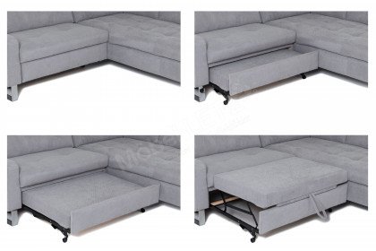 6296 von ALINA - Ecksofa agate-grey rechts