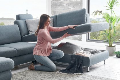 MP-IN19027 von Megapol - Wohnlandschaft Ausführung rechts blue