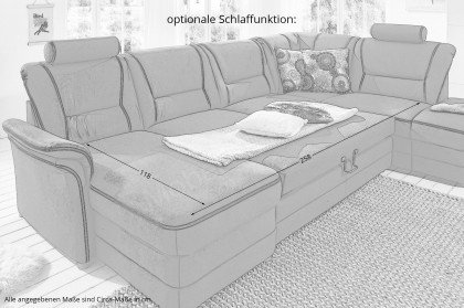 Raven von Planpolster - Wohnlandschaft Variante rechts schoko