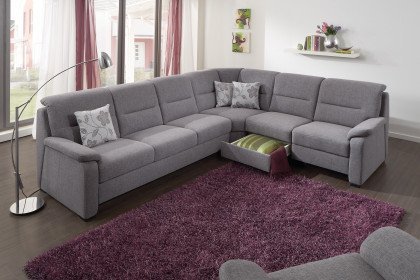 Monroe von Planpolster - Sofagarnitur Variante rechts alu