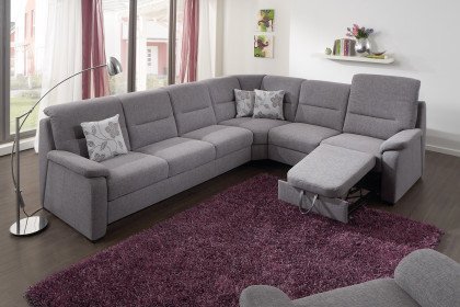 Monroe von Planpolster - Sofagarnitur Variante rechts alu