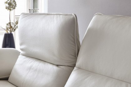 16777 Broadway von Willi Schillig - Ledersofa cream white