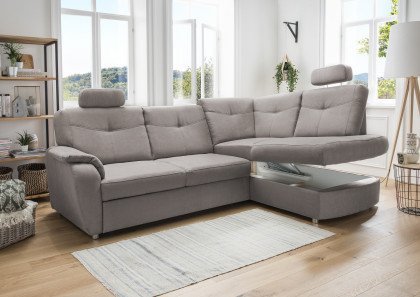 Edina von Benformato - Eckgarnitur rechts dunkelgrau