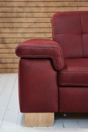 Sucki II von Lebenswert - Polsterecke Ausführung rechts bordeaux