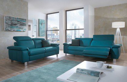 Nanuk II von Lebenswert - Ledergarnitur petrol