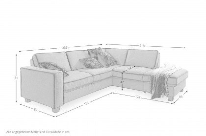 County XC von Sit & More - Eckcouch Variante rechts cherry