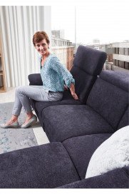 Lava-2.0-XC von Polsteria - Wohnlandschaft links dunkelblau