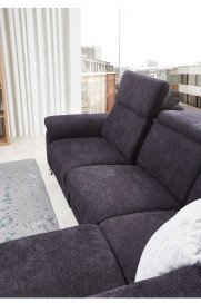 Lava-2.0-XC von Polsteria - Wohnlandschaft links dunkelblau