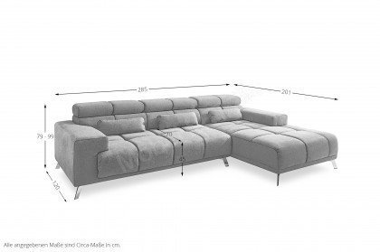 Speed von AZ Iwaniccy - Polstersofa rechts stone