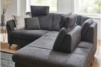 Mia-LE20 von Polsteria - Eckgarnitur Variante rechts graphite