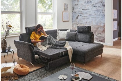 Mia-LE20 von Polsteria - Eckgarnitur Variante rechts graphite