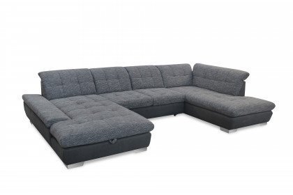 7696 von ALINA - Wohnlandschaft rechts moos-grau