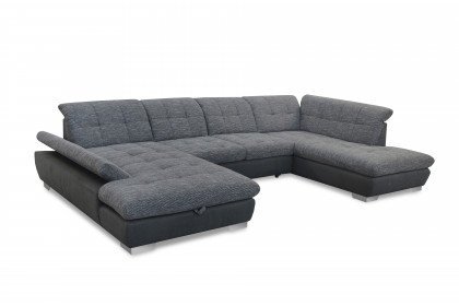 7696 von ALINA - Wohnlandschaft rechts moos-grau