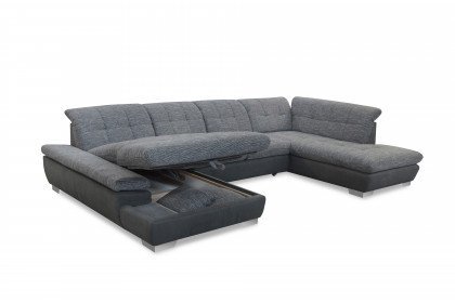 7696 von ALINA - Wohnlandschaft rechts moos-grau