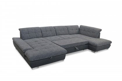 7696 von ALINA - Wohnlandschaft rechts moos-grau