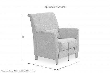 S134 Studioline von Ponsel - Polstergarnitur blau