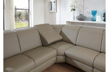 Cammeo von Polsteria - Ledercouch Variante links plaza