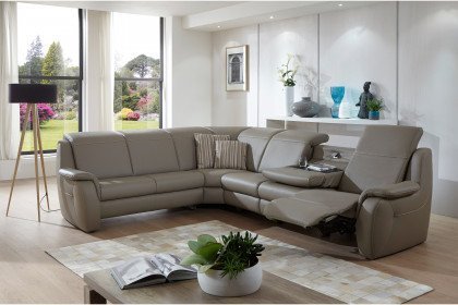 Cammeo von Polsteria - Ledercouch Variante links plaza