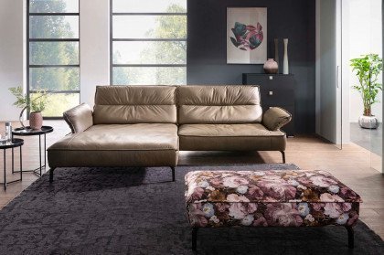 7102 von K+W Polstermöbel - Eckcouch links kaktus