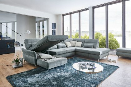 MP-IN19081 von Megapol - Wohnlandschaft Variante rechts steel