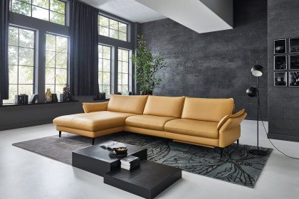 HU-HP19094 von Hukla - Echtledersofa Variante links yellow