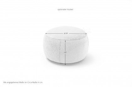 Cadabra von Sit & More - Polsterecke Variante rechts hellgrau